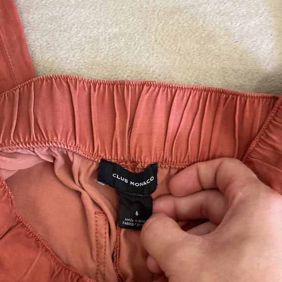 Club Monaco Belted Pull-on Pant size 6 - Picture 3 of 8
